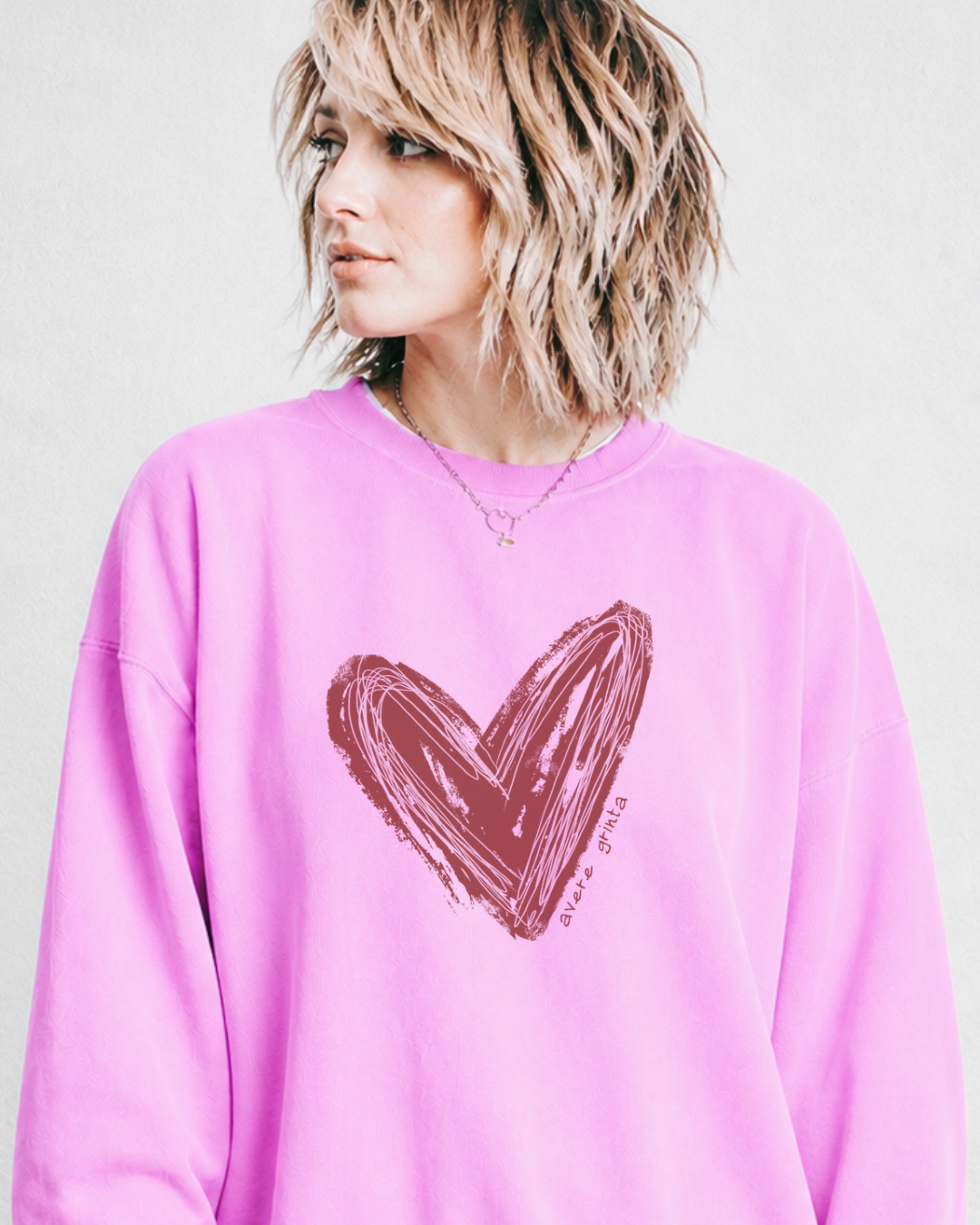 Avere Grinta Heart | Crewneck