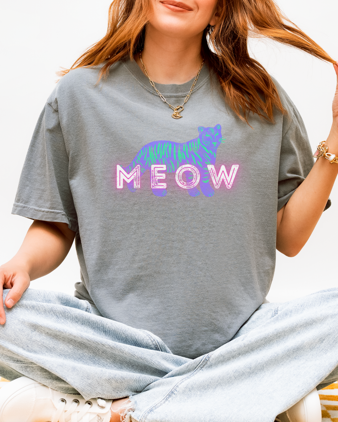 Neon Meow | Tee