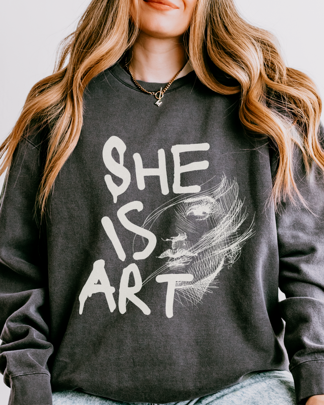 She Is Art | Crewneck