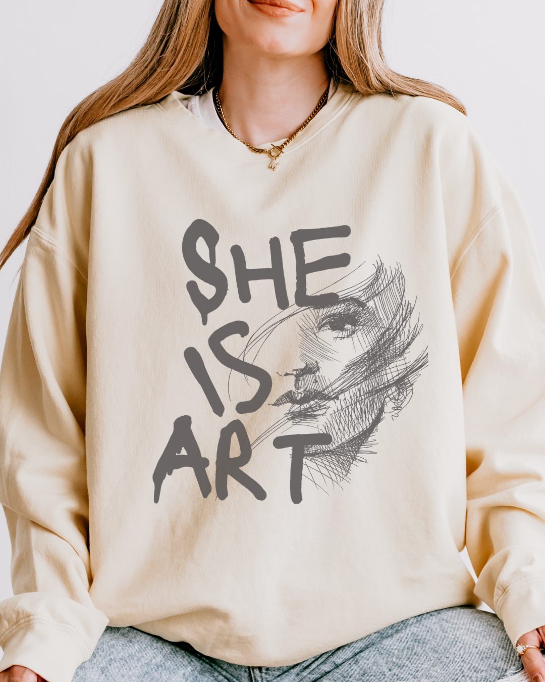 She Is Art | Crewneck