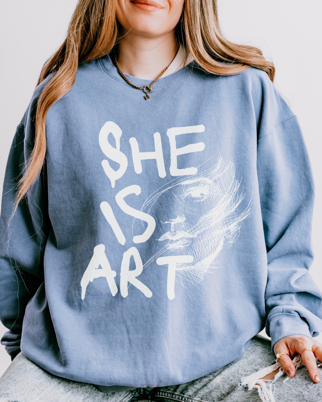 She Is Art | Crewneck