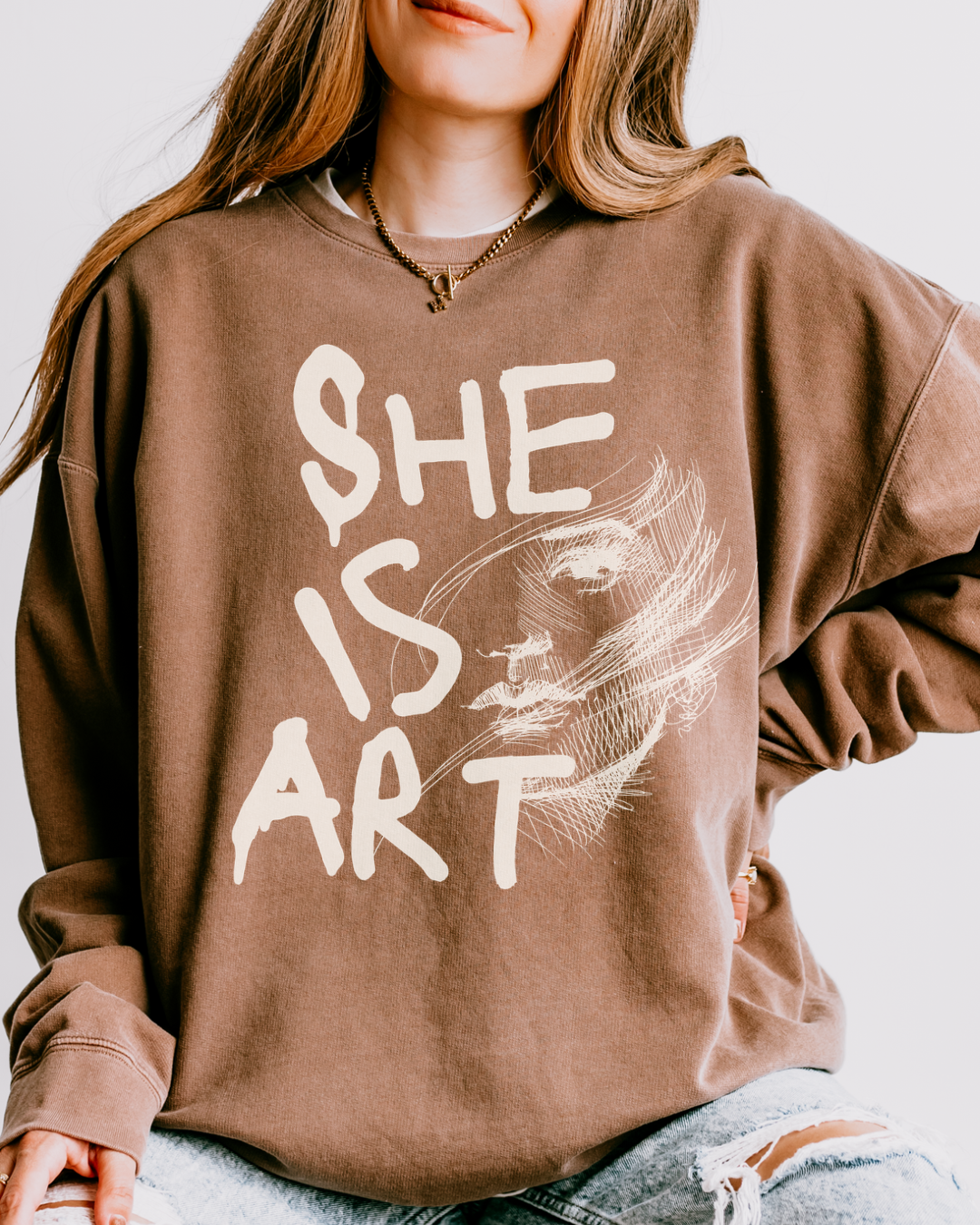 She Is Art | Crewneck
