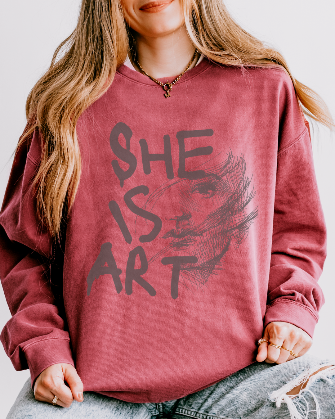 She Is Art | Crewneck